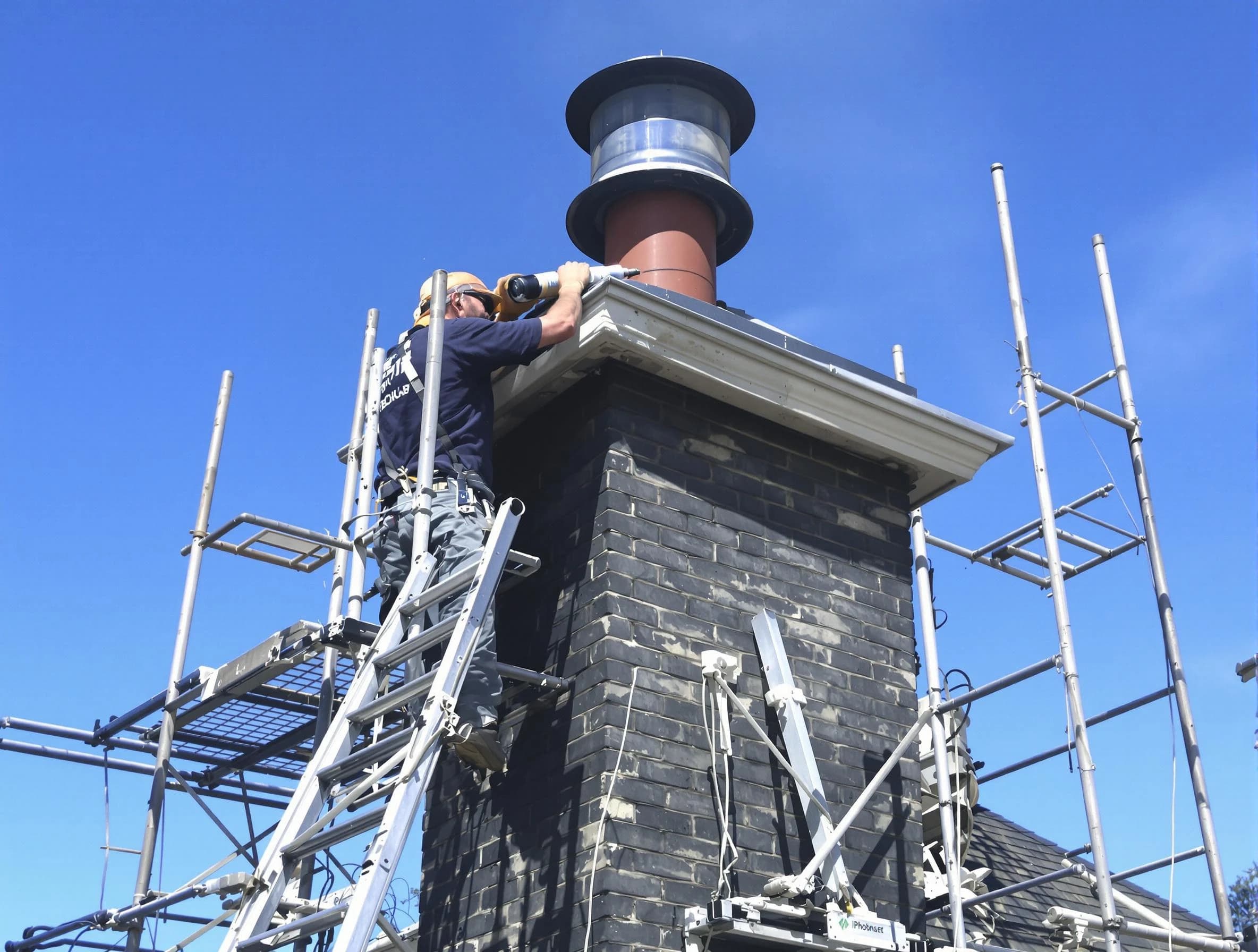 Sturdy chimney crown finished by East Basin Chimney Sweep in East Basin, UT