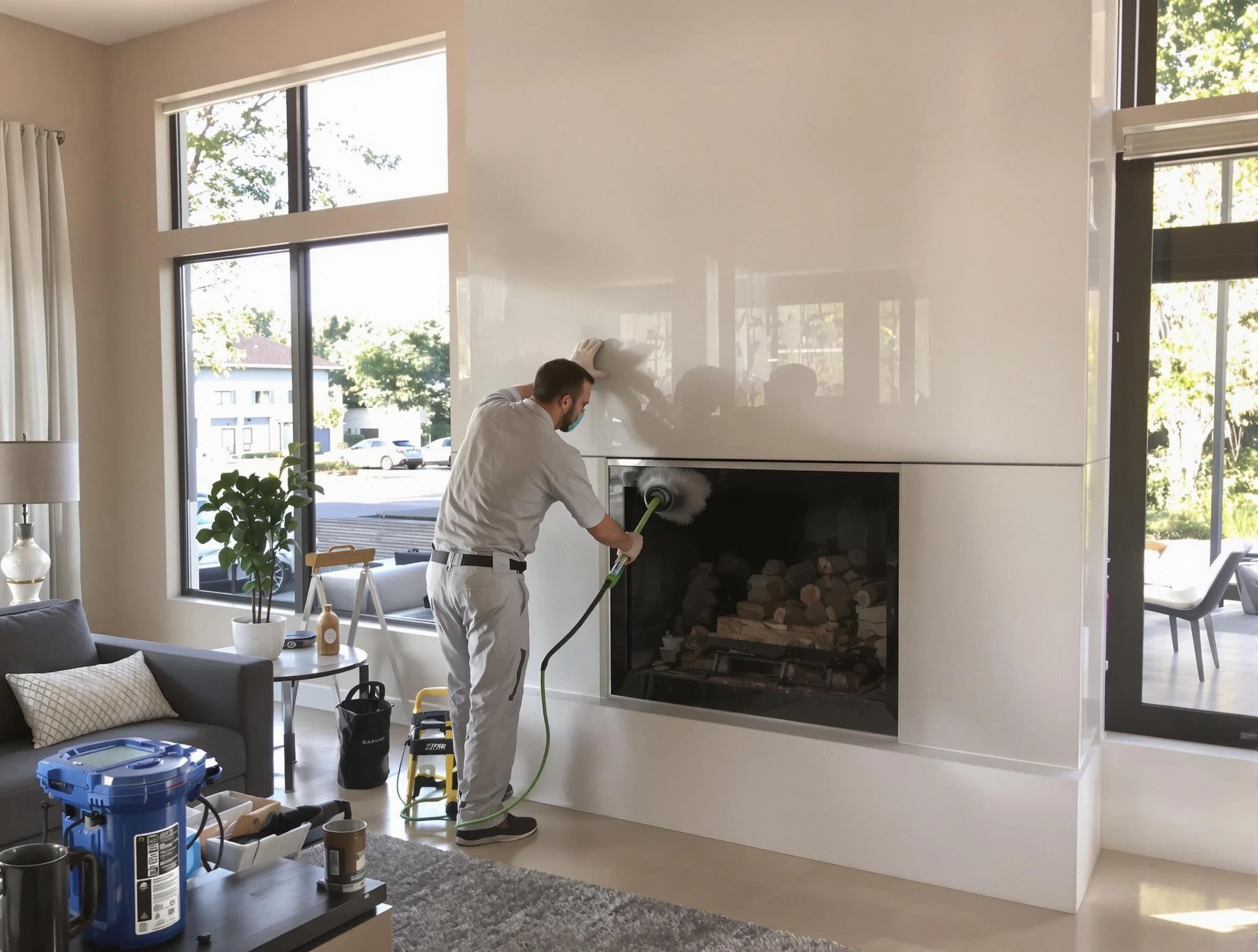 East Basin Chimney Sweep performing thorough soot removal in East Basin, UT