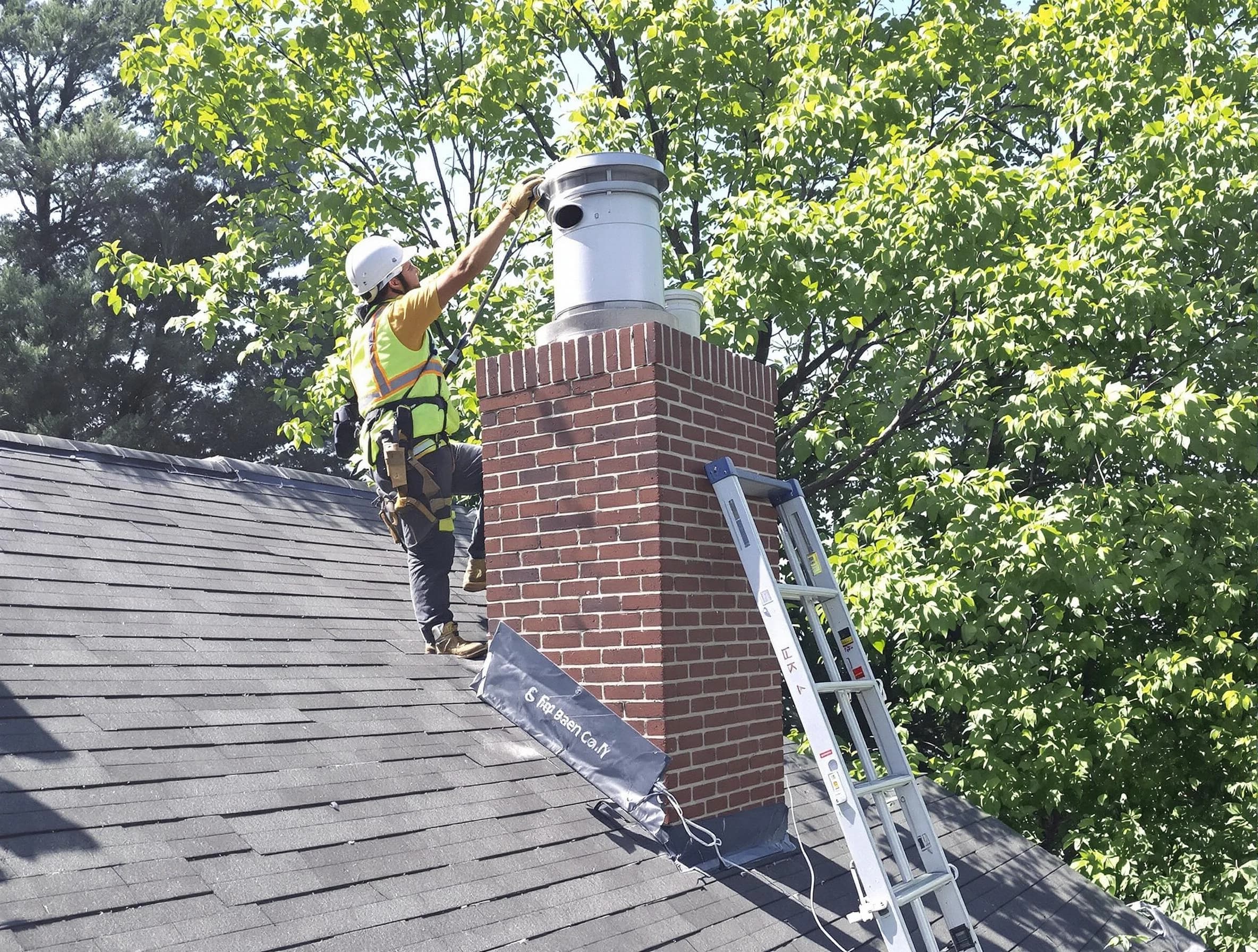 Chimney liner inspection by East Basin Chimney Sweep in East Basin, UT