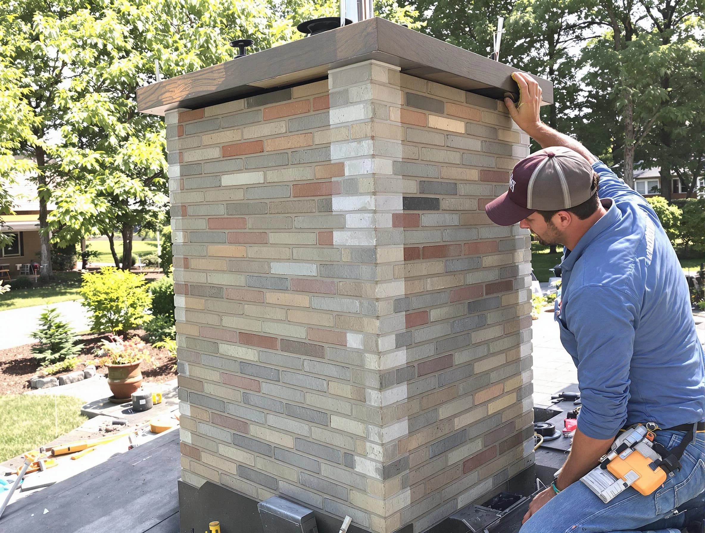 East Basin Chimney Sweep completing a modern chimney remodel in East Basin, UT