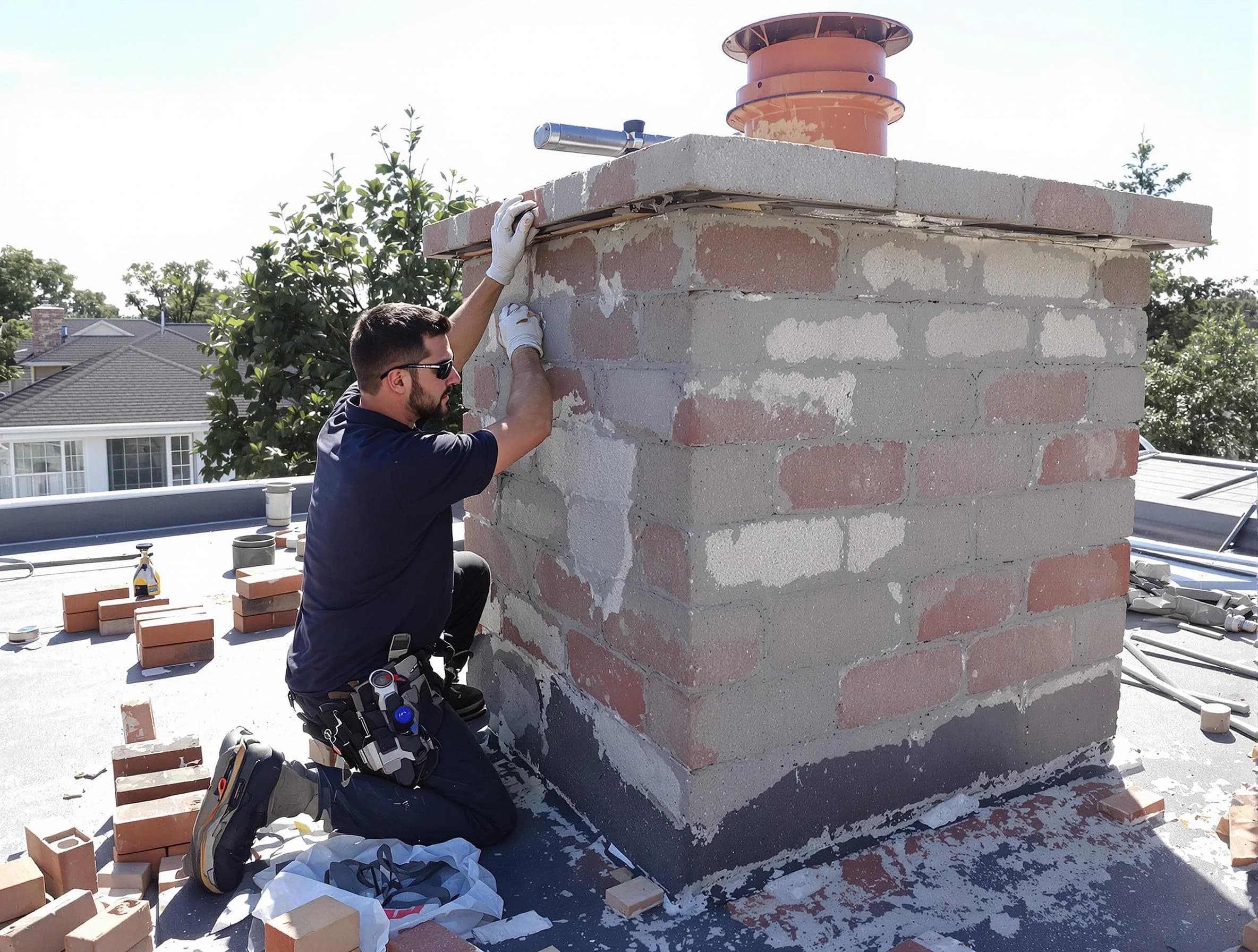 Advanced chimney repair process by East Basin Chimney Sweep in East Basin, UT