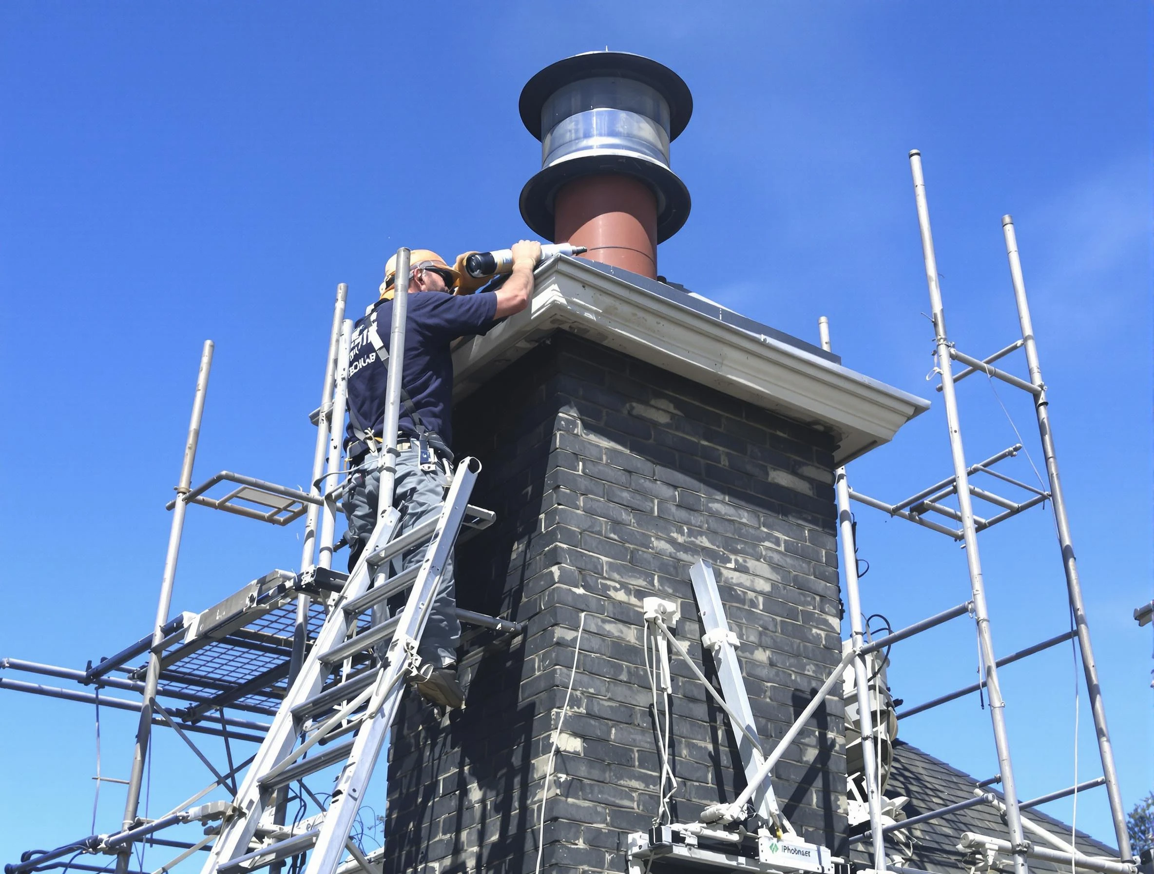 Sturdy chimney crown finished by East Basin Chimney Sweep in East Basin, UT